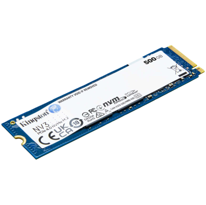 Kingston SSD 500GB NV3 M.2 2280 PCIe 4.0 NVMe SSD, EAN: 740617344806