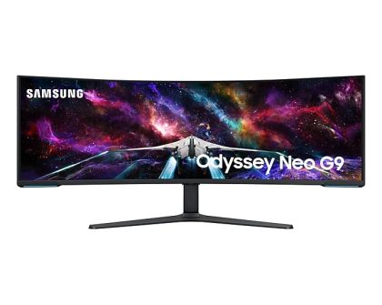 Monitor Samsung LS57CG952, 57" Odyssey Neo G95NC 57" Quantum Mini-LED Dual UHD, 7680x2160, 240Hz 1ms, HDMI, USB Hub, White/Black