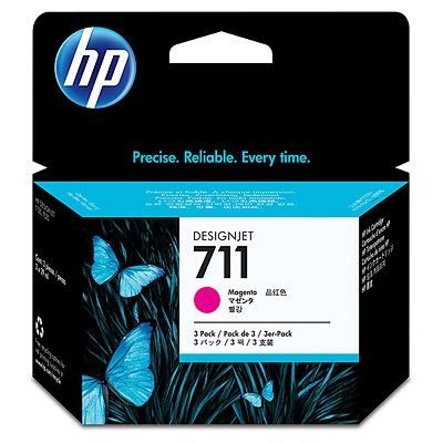 Consumable HP 711 3-pack 29-ml Magenta Ink Cartridges