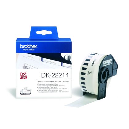 BROTHER DK22214 Brother zalagcimke 12mm, feher