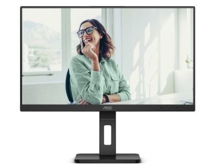 Monitor AOC 24P3CV, 23.8" IPS WLED, 1920x1080@75Hz, 4ms GtG, 300cd m/2, 1000:1, 50M:1 DCR, Adaptive Sync, FlickerFree, Low Blue Light, 2Wx2, Tilt, Height Adjust, Pivot, Swivel, HDMI, DP, USB hub