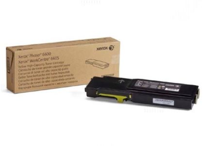 Consumable Xerox Phaser 6600/WorkCentre 6605 Yellow High Capacity Toner Cartridge, DMO