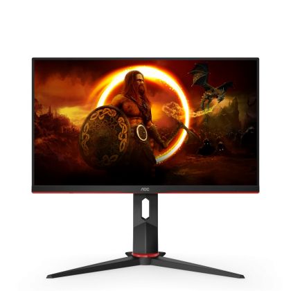 Monitor AOC 24G2ZU/BK, 23.8" IPS WLED, 1920x1080@240Hz, 1ms GtG, 0.5ms MPRT, 350cd m/2, 1000:1, DCR 80M:1, FreeSync Premium, FlickerFree, Low Blue Light, 2Wx2, Tilt, Height Adjust, Pivot, Swivel, 2xHDMI, DP, USB hub