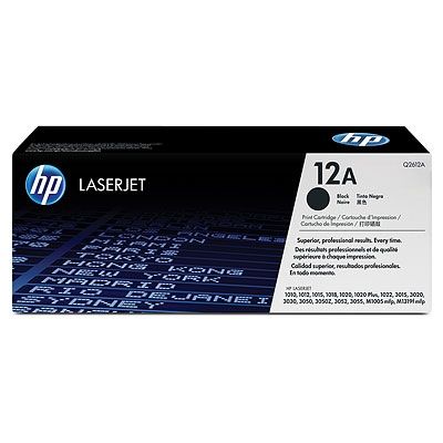 Consumable HP 12A Black LaserJet Toner Cartridge