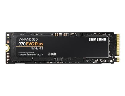 Hard disk Samsung SSD 970 EVO Plus 500 GB M.2, PCIe Gen 3.0 x4 NVMe 1.3, V-NAND 3-bit MLC, Phoenix Controller, 256-bit Encryption, 512 MB DDR4 SDRAM, Read 3500 MB/s Write 3200 MB/s s