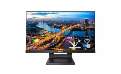 Monitor Philips 222B1TC/00, 21.5" Touch (anti-glare), IPS, WLED, 1920x1080@75Hz, 4ms GTG, 250cd m/2, 1000:1, DCR 50M:1, Adaptive Sync, FlickerFree, Low Blue Mode, 2Wx2 , Tilt, Height Adjust, D-SUB, HDMI, DP, USB hub