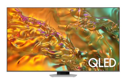 TV Samsung 55'' 55Q80D AI 4K QLED, SMART, Bluetooth 5.2, Wi-Fi 5, 4xHDMI 2.1, 2xUSB, Carbon Silver