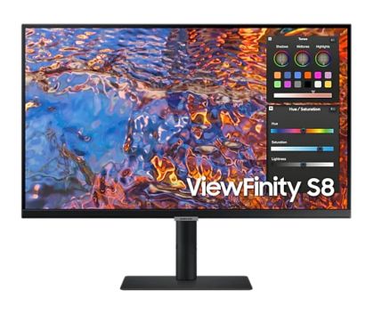 Monitor Samsung 27B800, 27" IPS LED, 60 Hz, 5 ms GTG, 3840x2160, 300 cd/m2, Flicker Free, PBP, PIP, USB-C 90W, 3xUSB 3.0, Display Port 1.4, 2xHDMI 2.2, Black