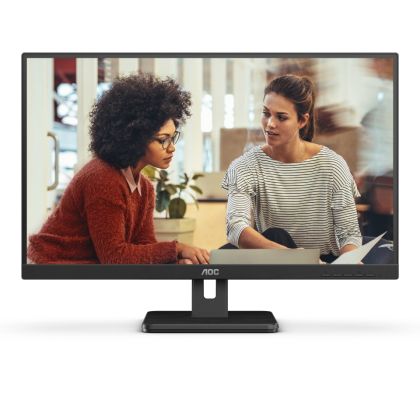 Monitor AOC 24E3UM 23.8" VA WLED, 1920x1080@75Hz, 4ms, 300cd m/2, 3000:1, AdaptiveSync, FlickerFree, Low Blue Light, 2Wx2, Tilt, D-SUB, HDMI, DP, USB hub