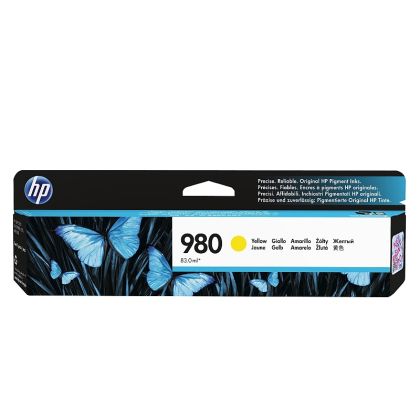 HP 980A original Ink cartridge D8J09A yellow standard capacity 83ml 6.600 pages 1-pack Office jet Enterprise