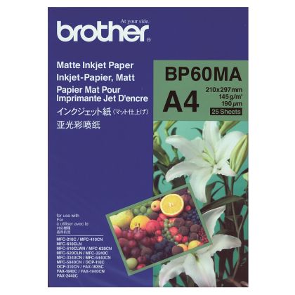 BROTHER BP60MA inkjet paper A4 matt package with 25 sheets 145 g/m2