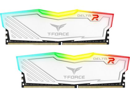 Memory Team Group T-Force Delta RGB White DDR4 - 16GB (2x8GB) 3200MHz CL16