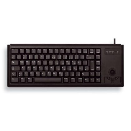 Compact wired keyboard CHERRY G84-4400 with Trackball