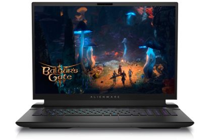 Laptop Dell Alienware m18 R2, Intel Core i7 14650HX (16-Core, 30MB L3 Cache, up to 5.2GHz), 18" QHD+ (2560x1600) 165Hz, 3ms, FHD IR Cam, 32GB, DDR5, 5600 MT/s, 1TB SSD , RTX 4060 8GB GDDR6, Wifi 7 Ready, BT, Win11 Pro, Dark Metallic+Dell Alienware AW920H