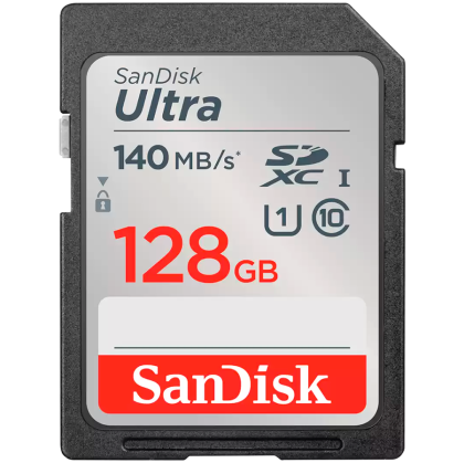 SanDisk Ultra 128GB SDXC Memory Card 140MB/s, EAN: 619659200190