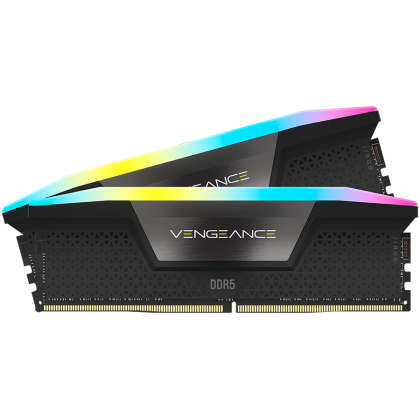 Corsair DDR5, 6000MT/s 32GB 2x16GB DIMM, Unbuffered, 36-36-36-76, Std PMIC, AMD EXPO, VENGEANCE RGB DDR5 Cool Gray Heatspreader, Black PCB, 1.35V, EAN:0840006600114