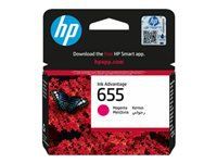 HP 655 original Ink cartridge CZ111AE BHK magenta standard capacity 600 pages 1-pack