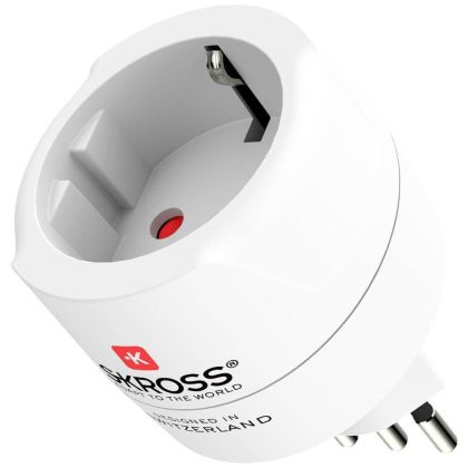 Travel Adapter SKROSS 1500272, Single Siss+Italy+Brazil