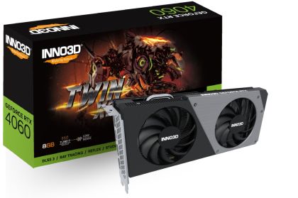 Видео карта Inno3D GeForce RTX 4060 8GB GDDR6 Twin X2