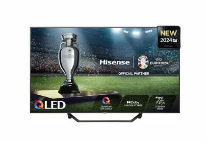 Телевизор Hisense 43" A7NQ, 4K Ultra HD 3840x2160, QLED, FALD, Quantum Dot, HDR 10+, HLG, Dolby Vision, Dolby Atmos, Smart TV, WiFi 5GHz, WiFi Direct, BT, Anyview Cast, 3xHDMI, 2xUSB, LAN, CI+, DVB-T2/C/S2, Black