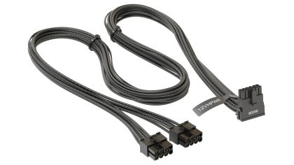 Seasonic Modding Cable 600W Black 90 degree - PCIe 5.0 12VHPWR - SS-2x8P-90-12V-2x6-600-BK