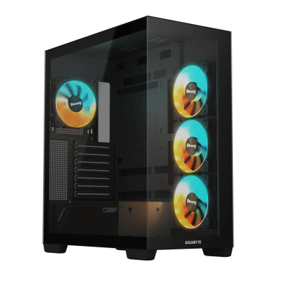 Cutie Gigabyte C500 PANORAMIC Stealth Black - Mijloc Turn