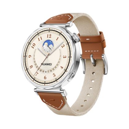 Huawei Watch GT5 Jana-B19W, 1.32", Amoled 466x466 PPI 352, , BT5.2 BLE/BR/EDR, 5ATM, 524mAh, Screenshot sharing, support message input, message notifications, Battery life up to 7 days, Compatible with iOS and Android devices, Brown Woven