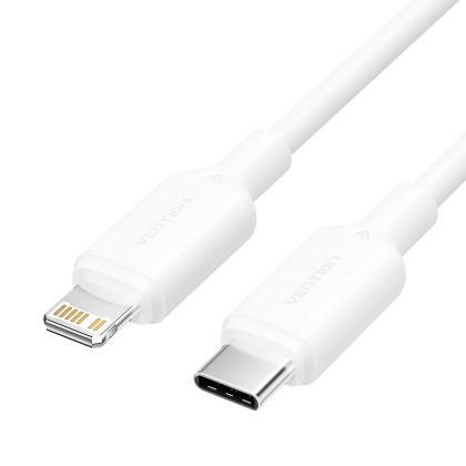 Vention кабел Cable USB 2.0 Type-C to Lighting 1m White - LAKWF