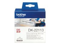 BROTHER P-Touch DK-22113 transparant continue length film 62mm x 15.24m