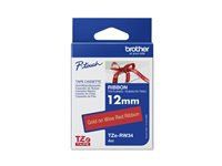 BROTHER textile tape gold/red 12mm/4m