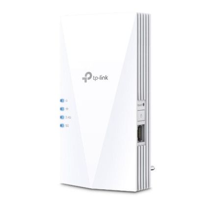 Безжичен разширител TP-LINK RE500X, 2.4 / 5 GHz, 1000 Mbps, Бял