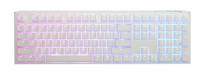 Геймърскa механична клавиатура Ducky One 3 Pure White Full Size Hotswap Cherry MX Black, RGB, PBT Keycaps