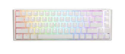 Геймърскa механична клавиатура Ducky One 3 Pure White SF 65%, Hotswap Cherry MX Blue, RGB, PBT Keycaps