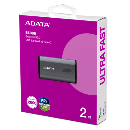 ADATA EXT SSD SE880 2T GRAY