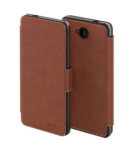 MS LUMIA 650 FLIP COVER BROWN