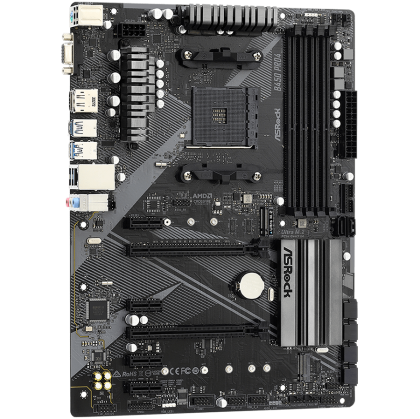 ASROCK Main Board Desktop B450 PRO4 (B450, AM4, 4xDDR4, HDMI/DP/D-Sub, 2 PCIe 3.0 x16, 4 PCIe 2.0 x1, 2xM.2, 6 SATA3, 1x USB-C, 2xUSB 2.0, 5x USB 3.2, 1xCOM Port Header, ATX, Retail)