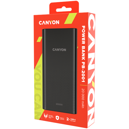 CANYON power bank PB-2001 20000 mAh Black