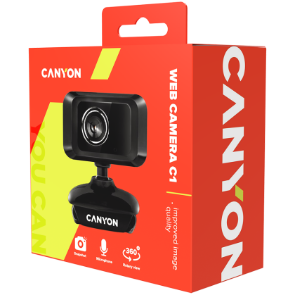 CANYON Enhanced 1.3 Megapixels resolution webcam with USB2.0 connector