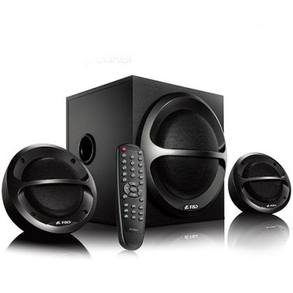 F&D A111X 2.1 Multimedia Speakers, 35W RMS (11Wx2+13W), 2x4'' Satellites + 4'' Subwoofer, BT 5.0/AUX/USB/FM/Remote Control/Wooden/Black