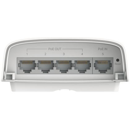 TP-Link SG2005P-PD Omada 5-Port Gigabit Smart Switch with 1-Port PoE++ In and 4-Port PoE+ Out, 1×Gigabit PoE++ input Ports, 4×Gigabit PoE+ output Ports, max 64 W PoE Power(90W PoE++ input),pole-mounting/wall-mounting,IP55,802.1Q VLAN,STP/RSTP/MSTP