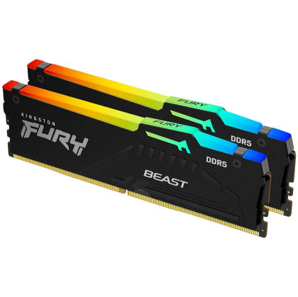 Kingston 32GB 6000MT/s DDR5 CL36 DIMM (Kit of 2) FURY Beast RGB EXPO