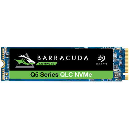 Seagate BarraCuda Q5, 1TB SSD, M.2 2280-S2 PCIe 3.0 NVMe, Read/Write: 2,400 / 1,700 MB/s, EAN: 8719706027724