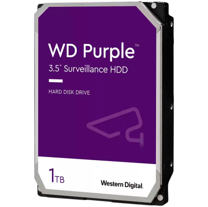 WD Purple 1TB SATA 6Gb/s HDD intern de 3,5 inchi 64MB Cache