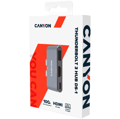 CANYON hub DS-1 3in1 Thunderbolt 3 Space Grey