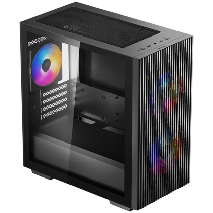 DeepCool MATREXX 40 3FS MATX Case, Mini-ITX / Micro-ATX, 1xUSB2.0, 1xUSB3.0, 1xAudio, 120mm pre-installed fan, ABS+SPCC+Tempered Glass, Mesh PanelDP-MATX-MATREXX40-3FS