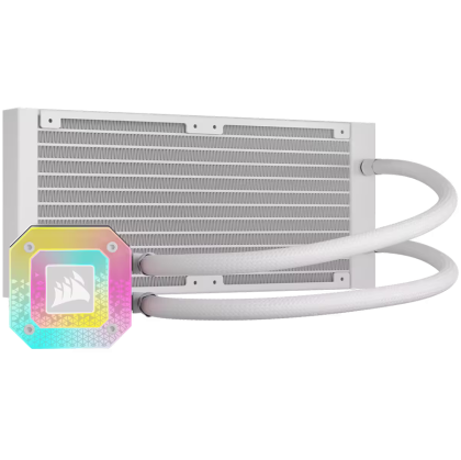 Corsair iCUE H100i ELITE CAPELLIX XT White, 240mm Radiator, Liquid CPU Cooler, EAN:0840006683513