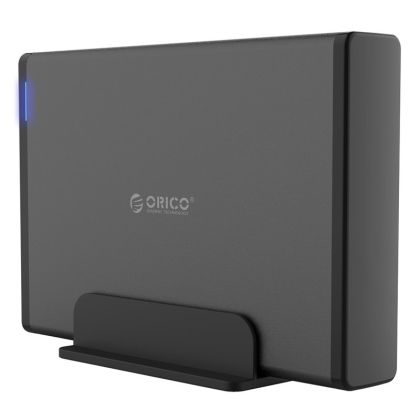 Orico Storage - Case - 3.5 inch Vertical, USB3.0, Power adapter, UASP, black - 7688U3-BK