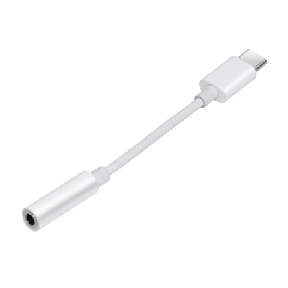 Makki преходник Adapter Type-C M to 3.5mm audio jack 4P F, White - MAKKI-CBL-C-AUDIO-WH