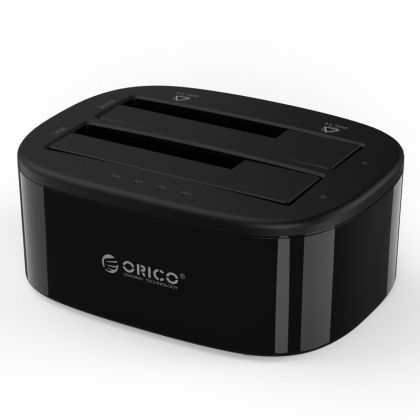 Orico Storage - HDD/SSD Dock - 2 BAY Clone 2.5/3.5 USB3.0 - 6228US3-C