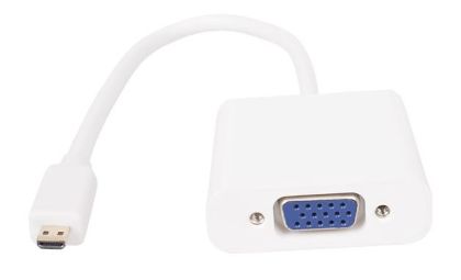 VCom Adaptör Mini HDMI CM - VGA F Beyaz - CG592-0.15m